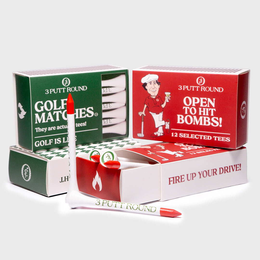 SET OF 4 GOLF TEE MATCHES