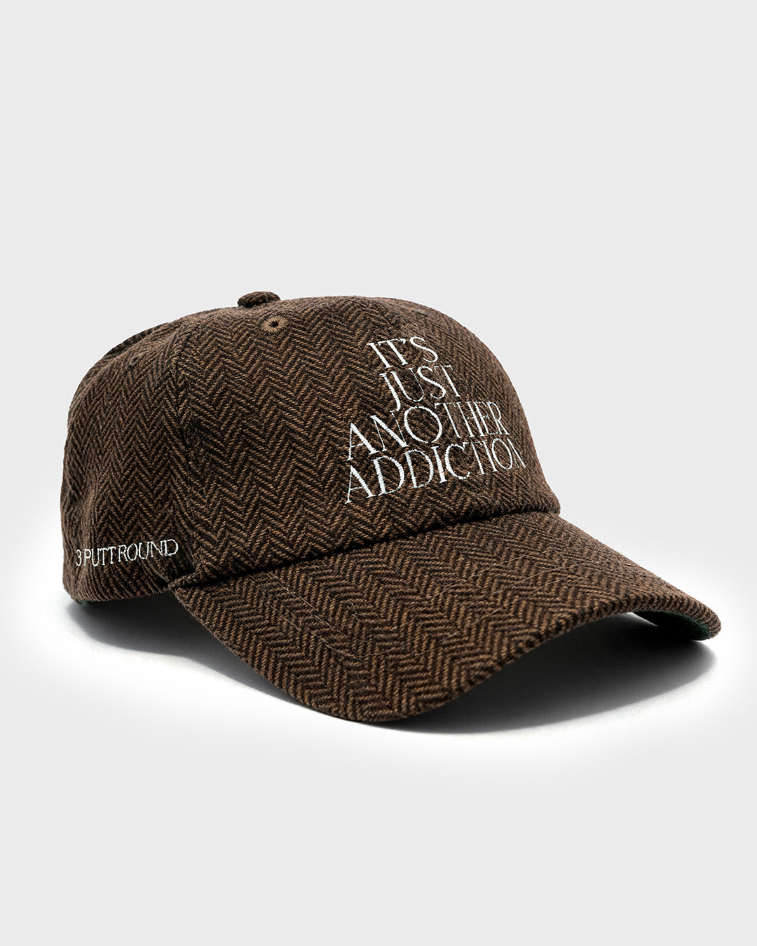 THE LOST BALLS x 3 PUTT ROUND "ADDICTED" CAP - TWEED