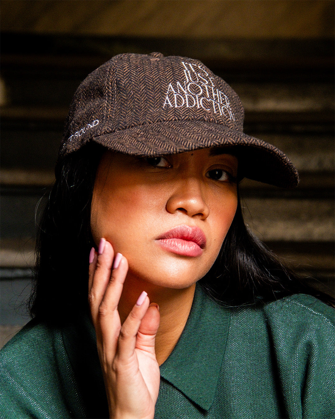 THE LOST BALLS x 3 PUTT ROUND "ADDICTED" CAP - TWEED