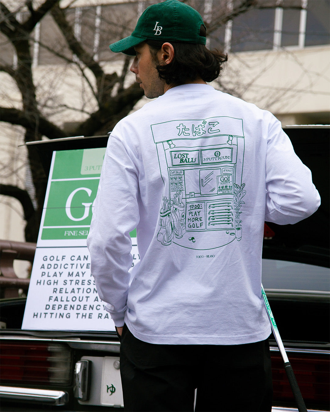 THE LOST BALLS x 3 PUTT ROUND GOLF SHOP LS TEE