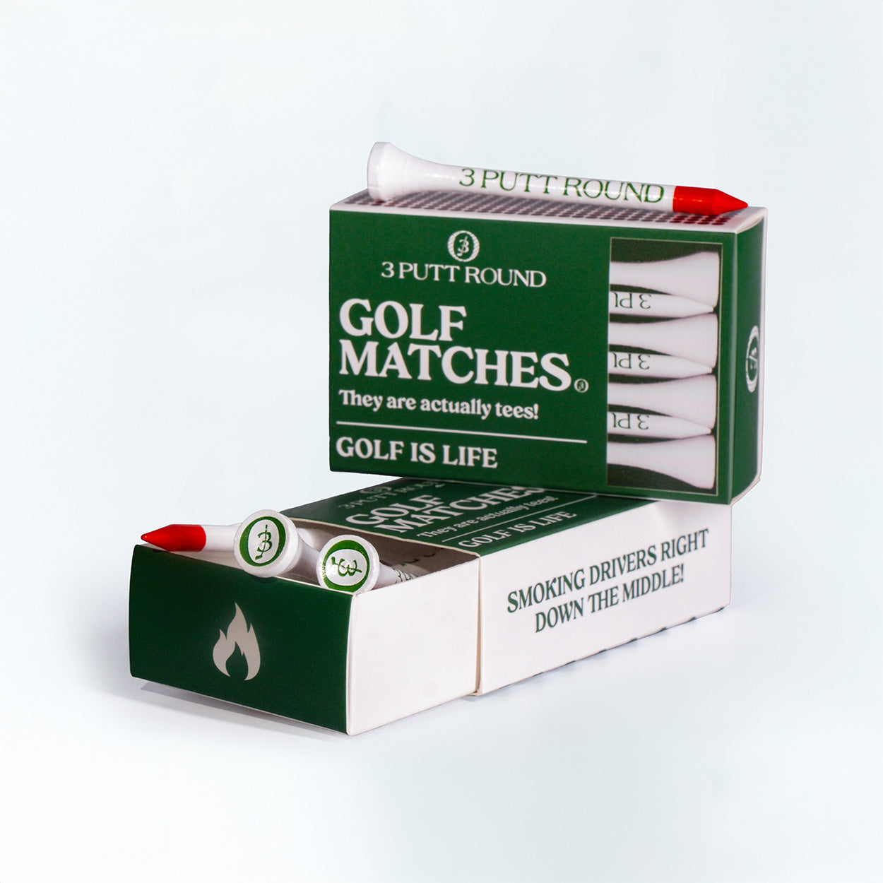 THE GREEN GOLF TEE MATCH BOX