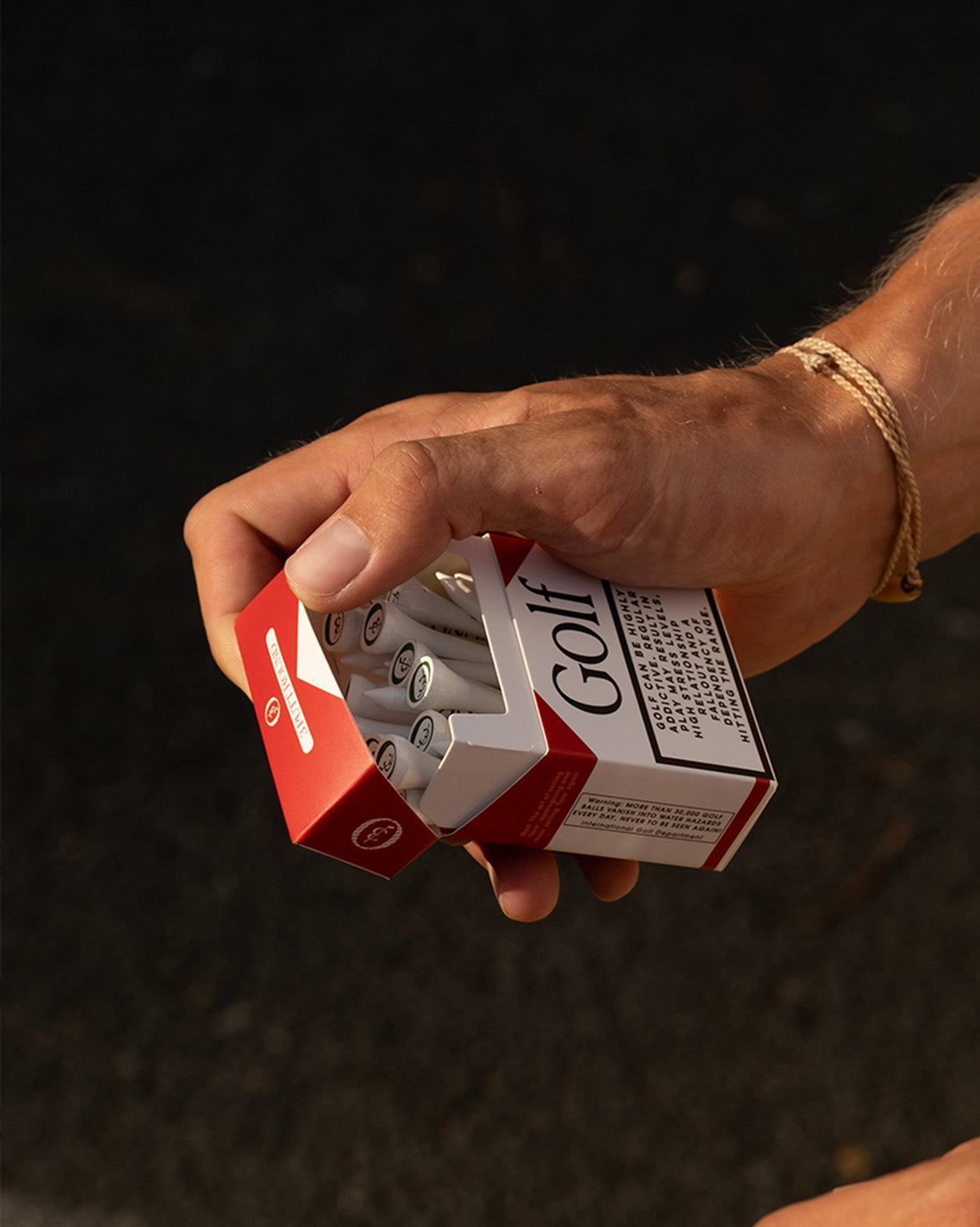 LOT DE 3 PACKS DE TEE ROUGES « GOLF ADDICTION »