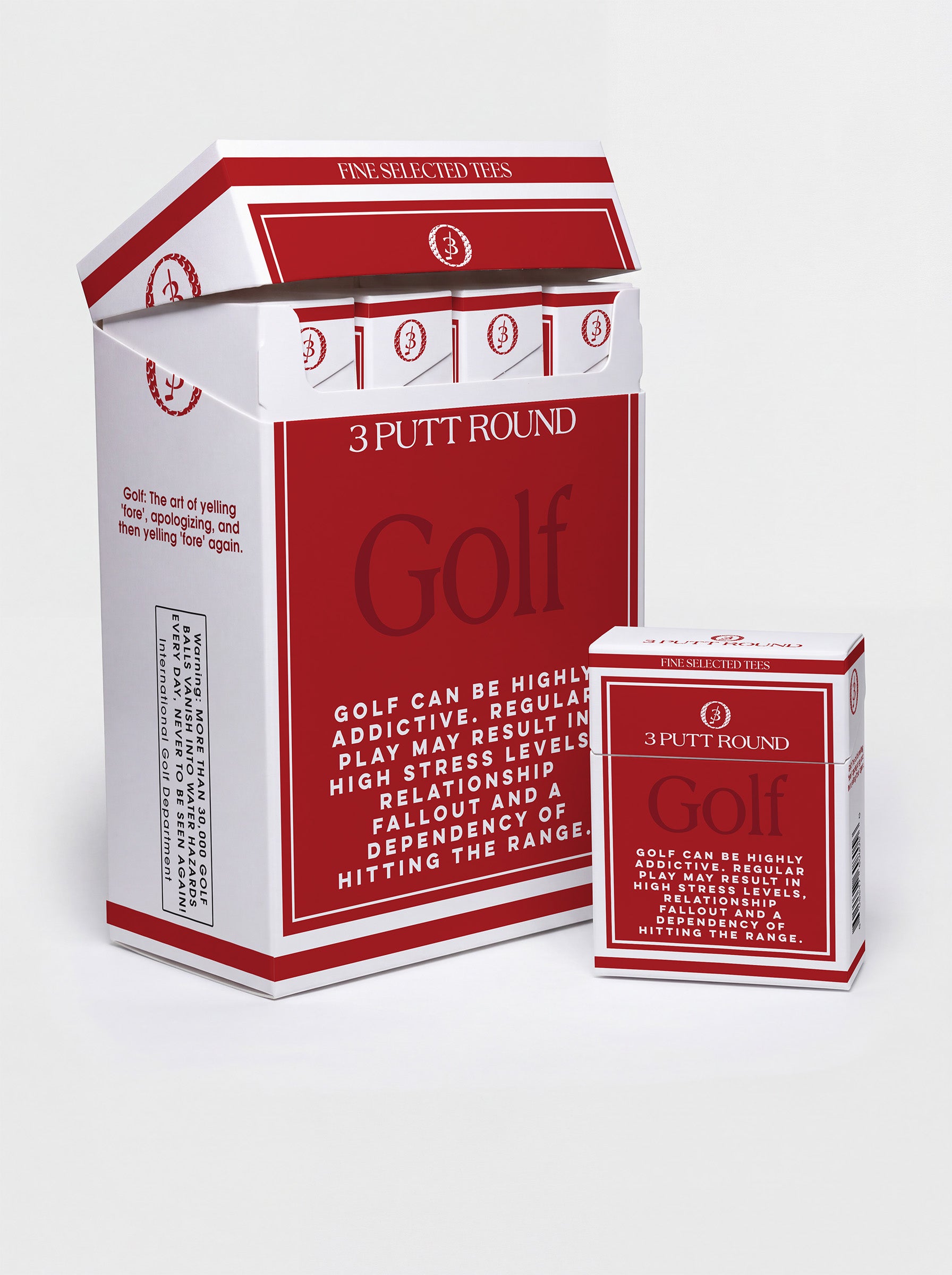 THE RED GOLF ADDICTION TEE PACK COLLECTABLE CARTON