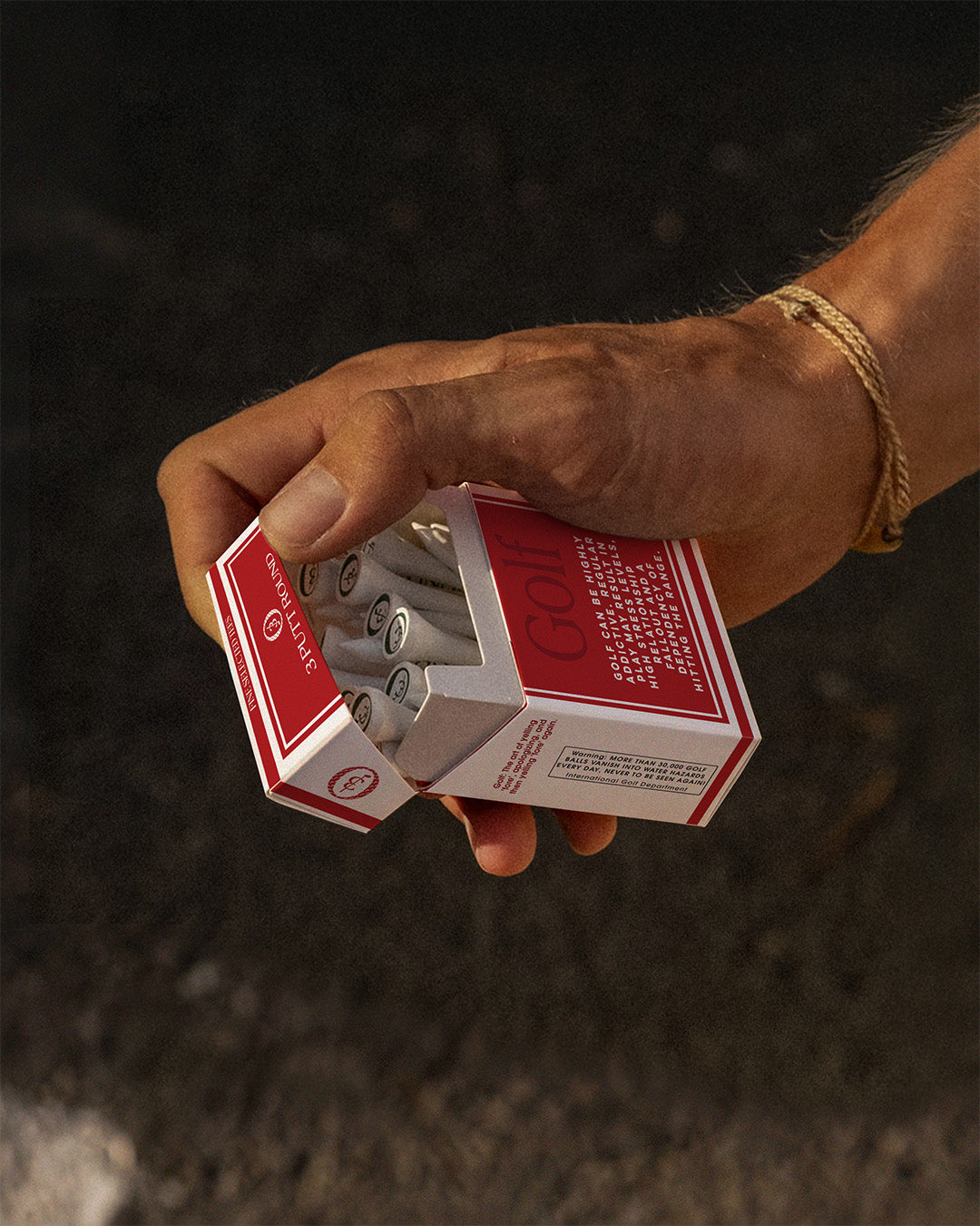 SET OF RED "GOLF ADDICTION" TEE PACKS