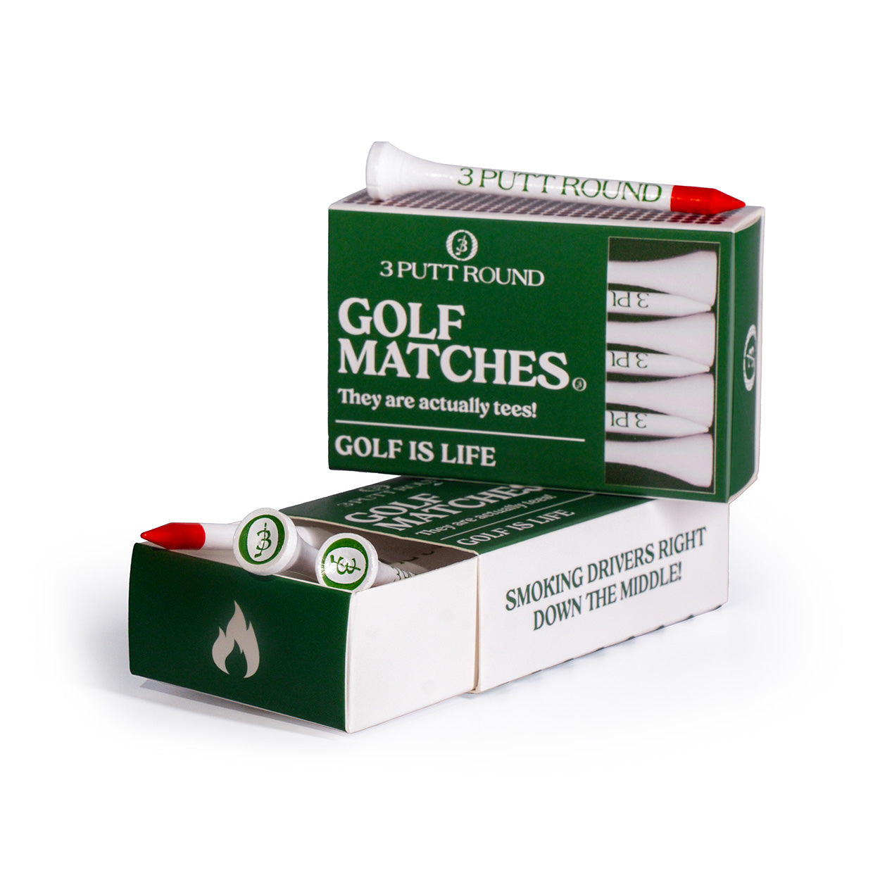 THE GREEN GOLF TEE MATCH BOX