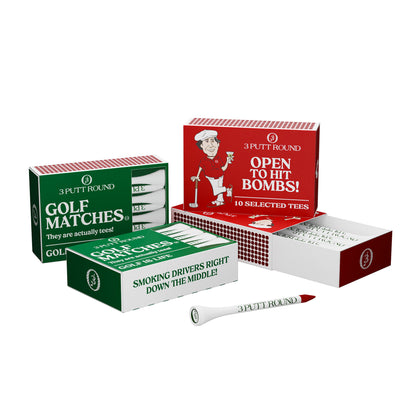 Set of 4 Golf Tee Matches